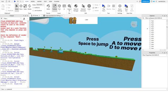 Создания гуи для 2D игры в Roblox Studio #9 смотреть онлайн