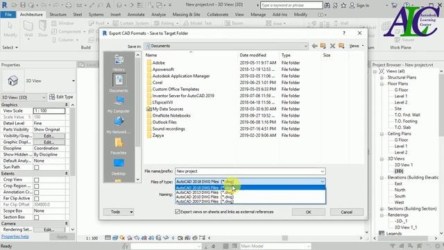 Exporting Revit to AutoCAD 2D & 3D смотреть онлайн