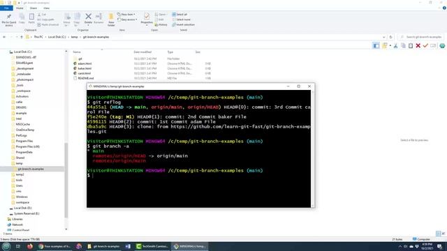 Git Branch Create and Checkout in one Command Example смотреть онлайн