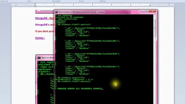 HOW TO REMOVE ALL DOCUMENTS IN MONGODB COLLECTIONS DEMO смотреть онлайн