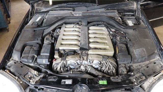 Motor Probelauf Mercedes S Klasse W140 CL 600 V12 Engine Test Run Www.klassencarparts.com