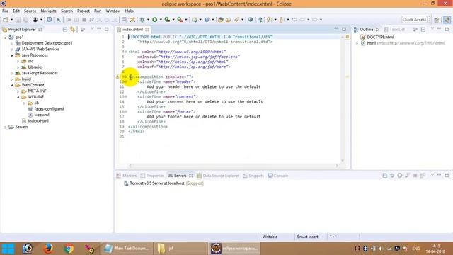 JSF Tutorial 3 : outputText Tag смотреть онлайн