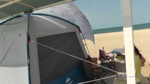 Унесло палатку. Кемпинг на Должанке. Обзор палатки шатра ARPENAZ BASE M QUECHUA из Декатлона