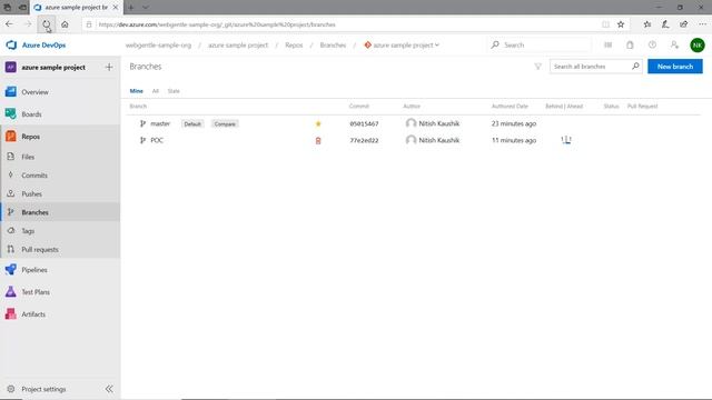 (#35) Create new branch in azure devops using local repository | Azure devops tutorial for beginner смотреть онлайн