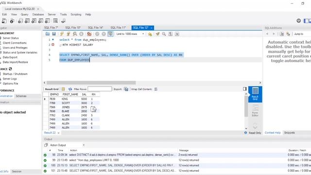 SQL Query to Find Nth Highest Salary Using Dense Rank Function смотреть онлайн
