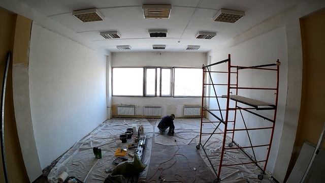 Детская фотостудия "Лама" Таймлапс Старт работ (5 из 5) Финиш шпаклевки и ошкуривание. смотреть онлайн