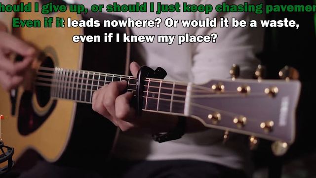 Chasing Pavements - Adele | Acoustic Karaoke | Guitar Cover смотреть онлайн