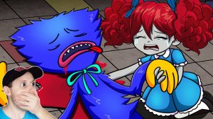 ХАГИ ВАГИ СОШЕЛ С УМА. ГРУСТНЫЕ POPPY PLAYTIME Анимации. Реакция на Анимацию Поппи Плейтайм.