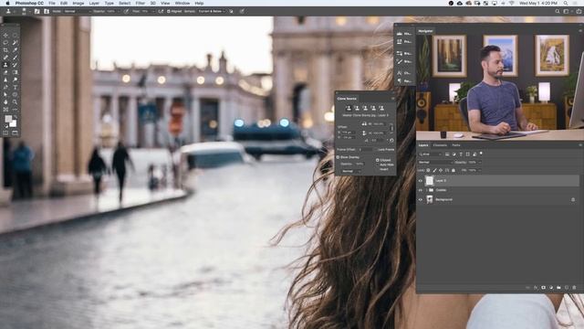 Remove Anything in Photoshop with the Clone Stamp Tool! смотреть онлайн