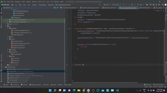 Integrating Firebase Google Authentication in Wallpaper App || Kotlin || Part - 2 смотреть онлайн