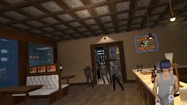 ZOMBIES come to DRUNKN BAR FIGHT?! || (Halloween Update) Drunkn Bar Fight VR HTC Vive Pro Gameplay смотреть онлайн