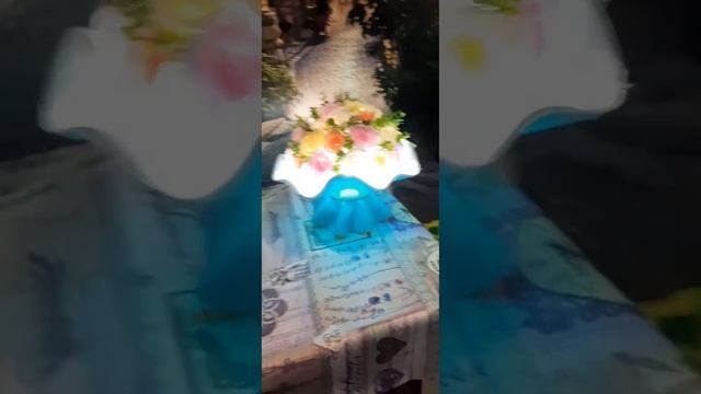Букет-светильник ,цвет Тиффани, подсветка #букетизолон #светильникизолон #розаизолон #рыбинск смотреть онлайн