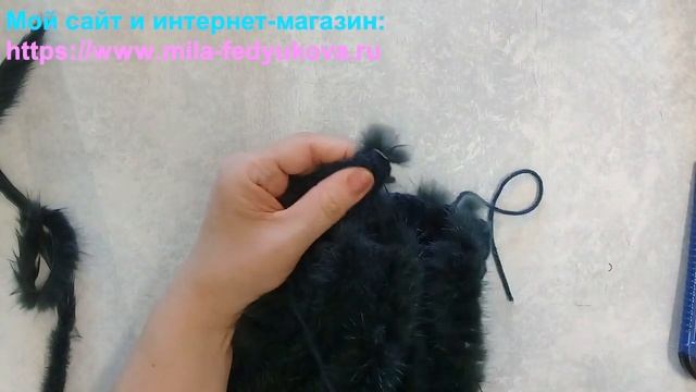 Вязаная норковая шапка. Моя новая работа! Шапка с косами. смотреть онлайн