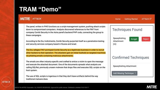 MITRE ATT&CKcon 2.0: ATT&CK Updates – TRAM смотреть онлайн