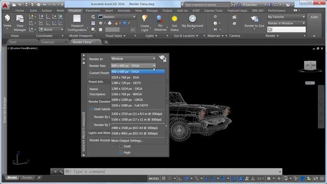 AutoCAD 2016 - Rendering (Enhanced for 2016) смотреть онлайн