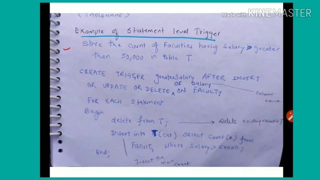 Example of Trigger -lecture69/ DBMS смотреть онлайн