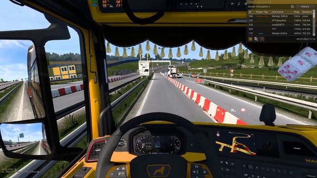 ? Утренний ДУР-ПАТРУЛЬ ! - Euro Truck Simulator 2 MP смотреть онлайн