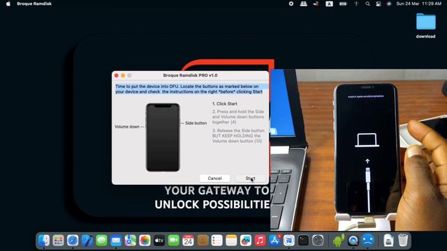 Broque Ramdisk Pro - iCloud unlock | Passcode bypass without Jailbreak, How to Remove Apple ID смотреть онлайн