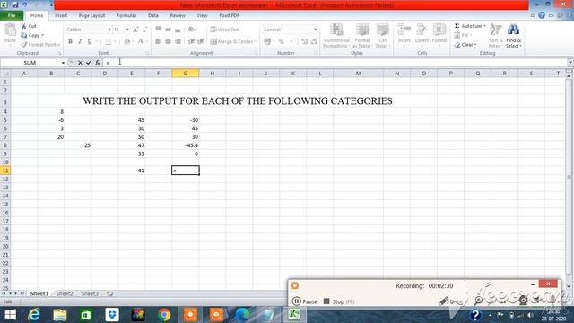 Functions in MS Excel-2:Grade 7 смотреть онлайн