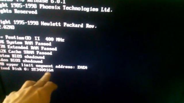 Ремонт HP vectra vl 6/400. Pentium 2, 400mhz смотреть онлайн