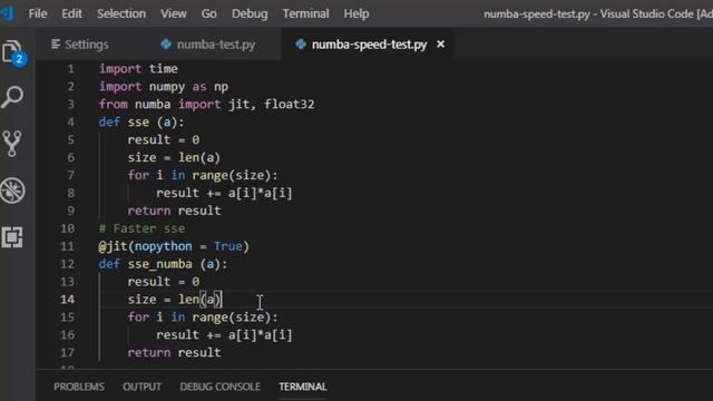 High performance python with Numba: Speedup python code upto 375 times with easy to use Numba смотреть онлайн