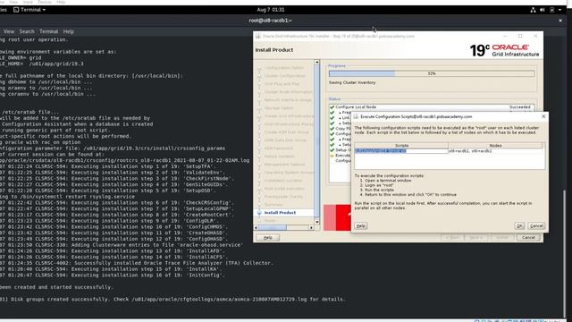 Oracle 19c RAC 2 Nodes Grid Infrastructure Installation on Oracle Linux 8.4 [Step-By-Step Process] смотреть онлайн