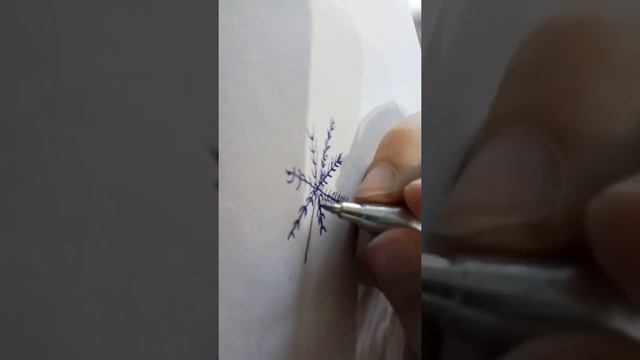Как нарисовать снежинку легко??? смотреть онлайн