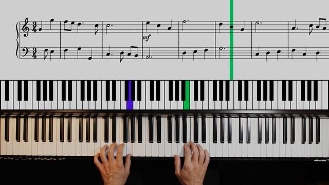 Johann Krieger - Minuet in A Minor (classical piano sheet) смотреть онлайн