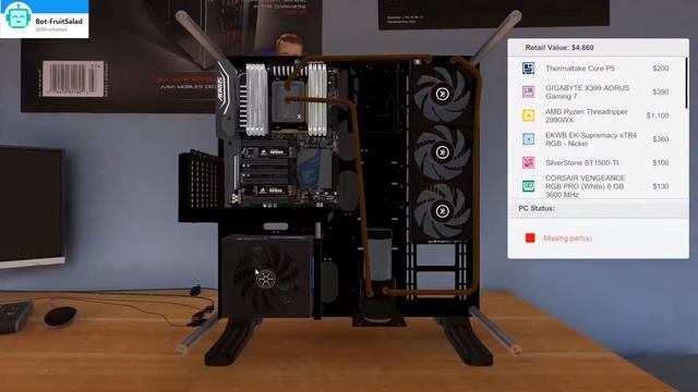 RTX 2080 TI SLI - Watercooled Threadripper 2990WX - PC Building simulator - 3dmark смотреть онлайн
