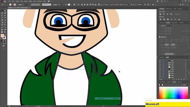 Adobe Illustrator CC 2021 Tutorial: Design Game Boy Mascot Logo | Create Vector Mascot Logo | HD смотреть онлайн