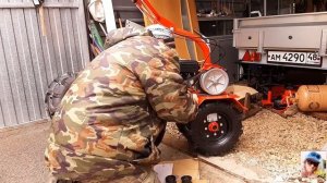 Мотоблок Агат? доработка! замена роликов на автомобильные!