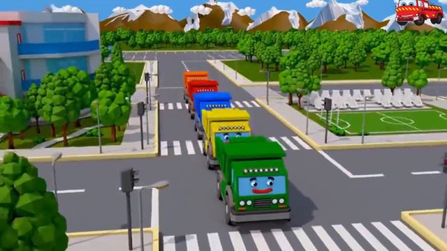 Монстр трак учит цвета. Мультики про машинки/Monster truck teaches colors. Cartoons about cars смотреть онлайн