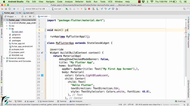 Flutter Tutorial for Beginners with Dart: Organize your Dart code in the Flutter App PART-3 #1.5 смотреть онлайн