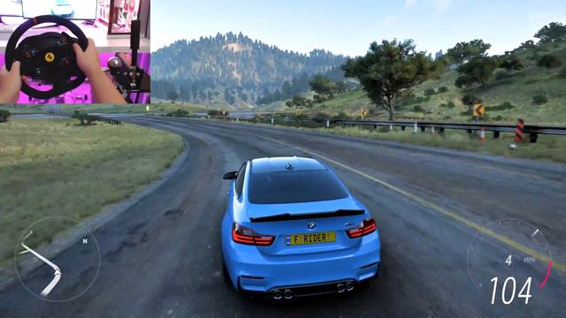 Forza Horizon 5 BMW M4 F82 Tuned Steering Wheel Gameplay