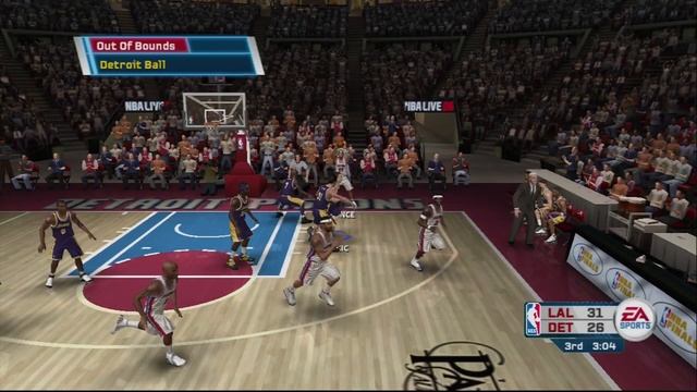 NBA Live 06 - Lakers vs Pistons смотреть онлайн