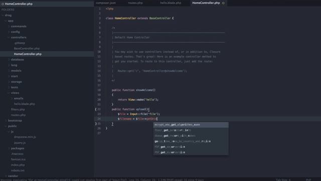 Upload Drag and Drop com Laravel 4 e Dropzone JS смотреть онлайн