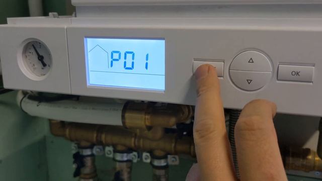 Настройка давления газа Viessmann Vitopend 100-W при помощи U-манометра своими руками смотреть онлайн