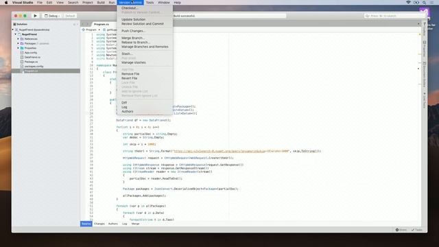 Visual Studio For Mac: Manage Projects with Git смотреть онлайн