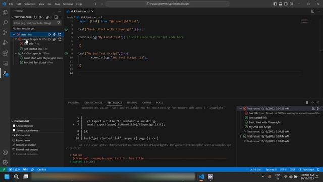 Playwright (TypeScript) | Required Options of VS Code & Playwright Extension смотреть онлайн