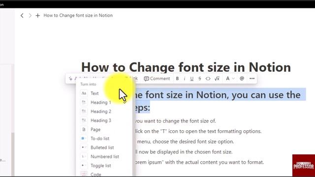 How to Change Font Size in Notion (Increase Font Size in Notion) смотреть онлайн