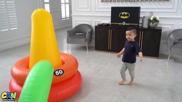 Giant Ring Toss Challenge Kids Fun Game CKN смотреть онлайн