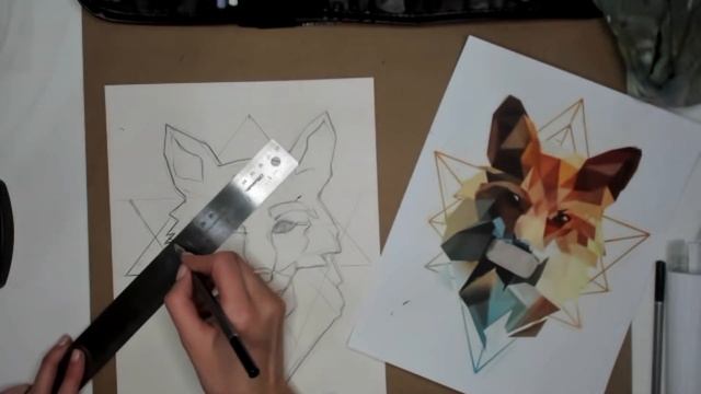 Draw Low Poly Fox 1 смотреть онлайн