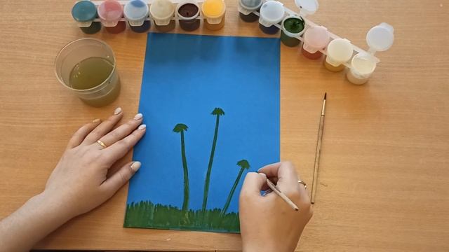 Рисуем одуванчики своими пальчиками // Создаем шедевры смотреть онлайн