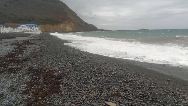 Прогулка на пляж Сукко. Январский штиль или штиль по-январски... смотреть онлайн