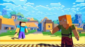 Мультик майнкрафт / Стив и Алекс /