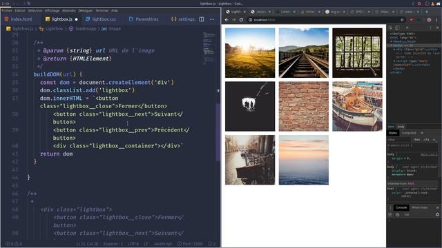 Tutoriel JavaScript : Lightbox смотреть онлайн