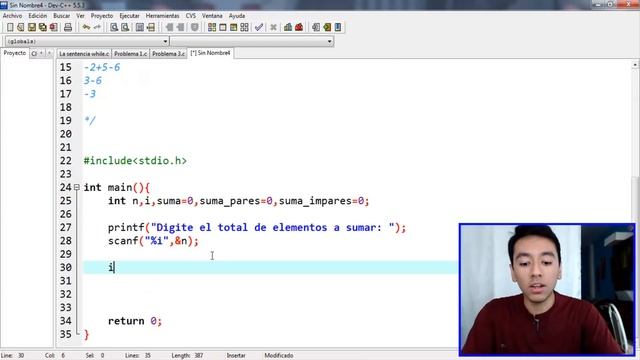 32. Programación en C - Ciclos o Bucles - Ejercicio sumar 1-2+3-4... смотреть онлайн