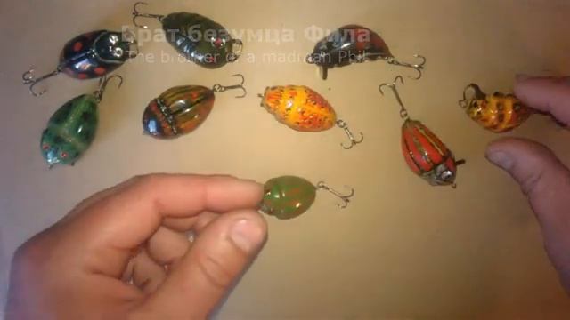 Воблер Жук / Wobbler Beetle - ручная работа / handmade смотреть онлайн