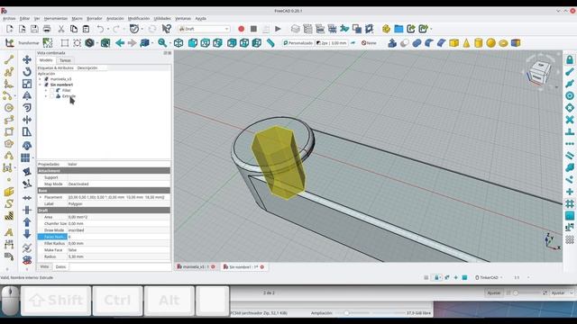 Modelado de manivela para persiana con FreeCAD смотреть онлайн
