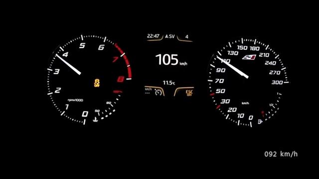 Seat Leon Cupra 280 2014 - acceleration 0-260 km/h, top speed test and more смотреть онлайн